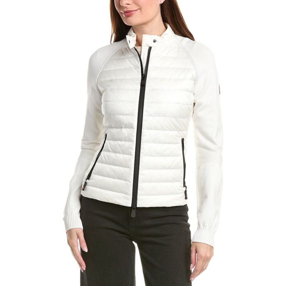 Moncler Womens  Zip Cardigan Jacket, White